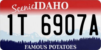 ID license plate 1T6907A
