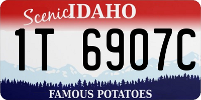 ID license plate 1T6907C
