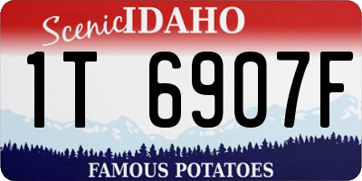 ID license plate 1T6907F
