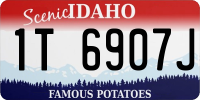 ID license plate 1T6907J