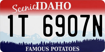 ID license plate 1T6907N