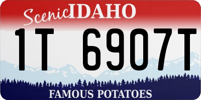 ID license plate 1T6907T