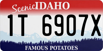 ID license plate 1T6907X