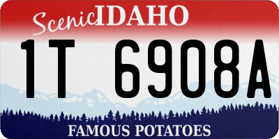 ID license plate 1T6908A