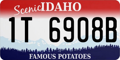 ID license plate 1T6908B
