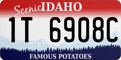 ID license plate 1T6908C