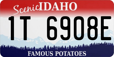 ID license plate 1T6908E