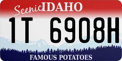 ID license plate 1T6908H