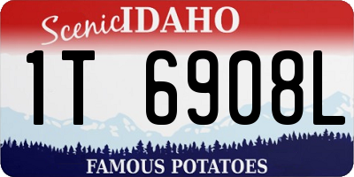 ID license plate 1T6908L
