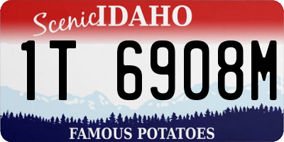 ID license plate 1T6908M