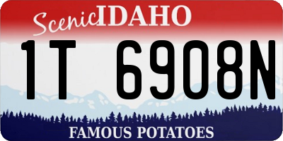 ID license plate 1T6908N