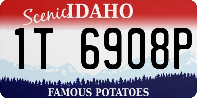 ID license plate 1T6908P