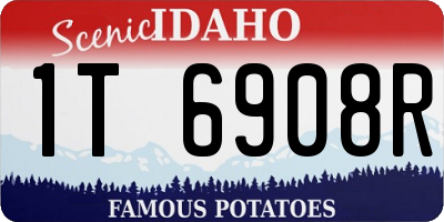 ID license plate 1T6908R