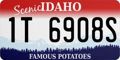 ID license plate 1T6908S