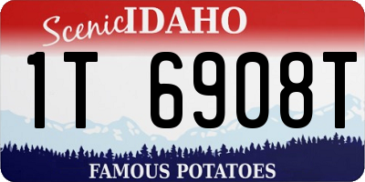 ID license plate 1T6908T