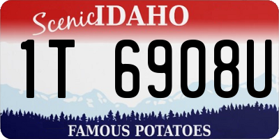 ID license plate 1T6908U