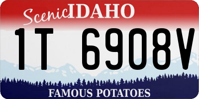ID license plate 1T6908V