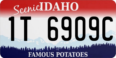 ID license plate 1T6909C