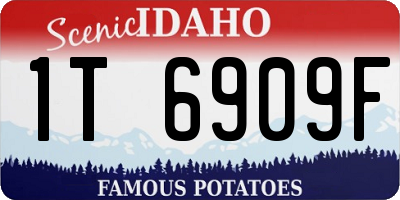 ID license plate 1T6909F