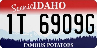 ID license plate 1T6909G
