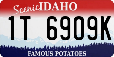 ID license plate 1T6909K