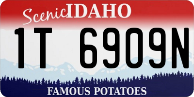ID license plate 1T6909N