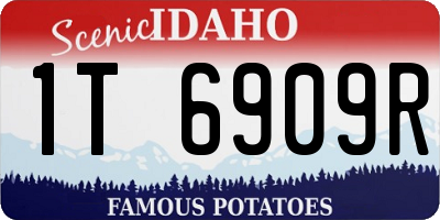 ID license plate 1T6909R