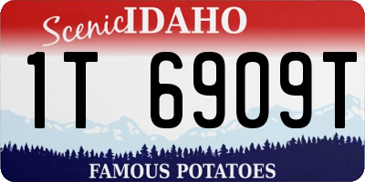 ID license plate 1T6909T