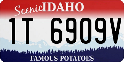 ID license plate 1T6909V