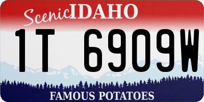 ID license plate 1T6909W