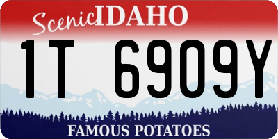 ID license plate 1T6909Y