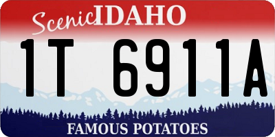 ID license plate 1T6911A