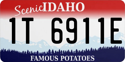 ID license plate 1T6911E
