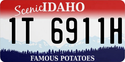 ID license plate 1T6911H