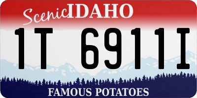 ID license plate 1T6911I