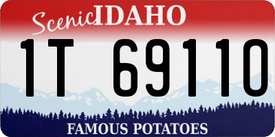 ID license plate 1T6911O
