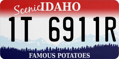 ID license plate 1T6911R