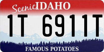 ID license plate 1T6911T
