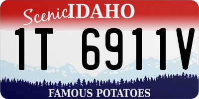 ID license plate 1T6911V