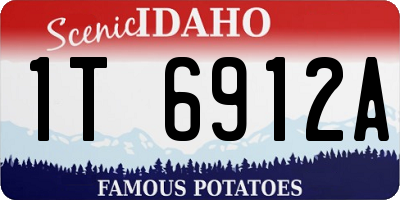 ID license plate 1T6912A