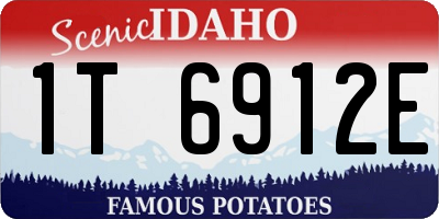 ID license plate 1T6912E