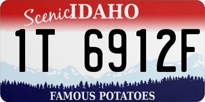 ID license plate 1T6912F