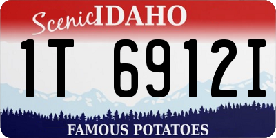 ID license plate 1T6912I