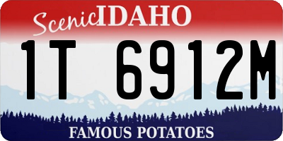 ID license plate 1T6912M