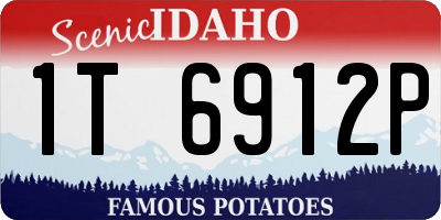 ID license plate 1T6912P