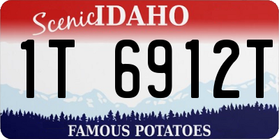 ID license plate 1T6912T