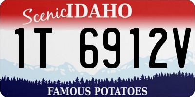 ID license plate 1T6912V