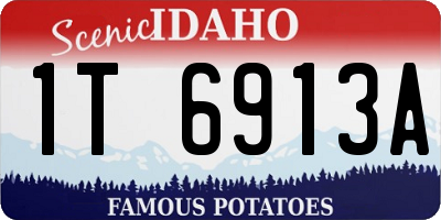 ID license plate 1T6913A