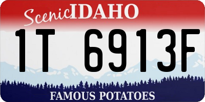ID license plate 1T6913F
