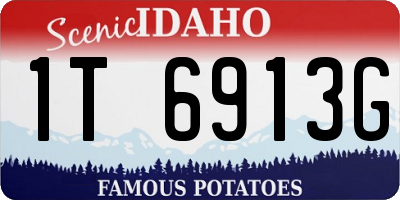 ID license plate 1T6913G